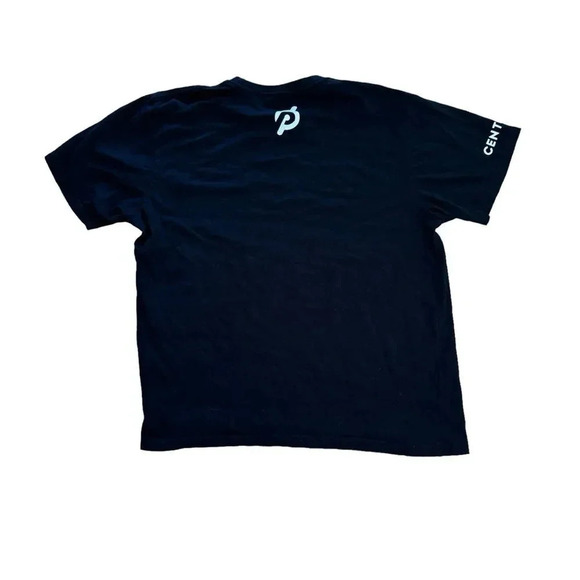 Peloton Black Top T-shirt Tee Century 100 Crew Neck Short Sleeve M - Picture 2 of 8